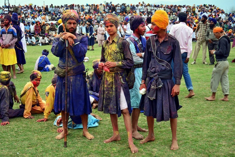 Holi celebrations in Anandpur Sahib