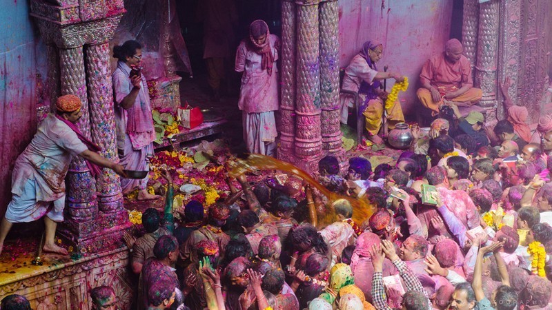 Holi celebrations in Vrindavan