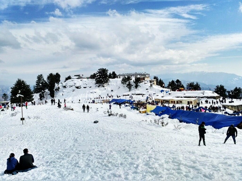 shimla tourist places snow